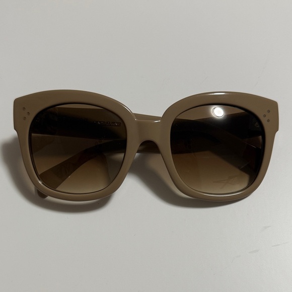 CELINE TAN New Audrey Sunglasses USED - Picture 1 of 9